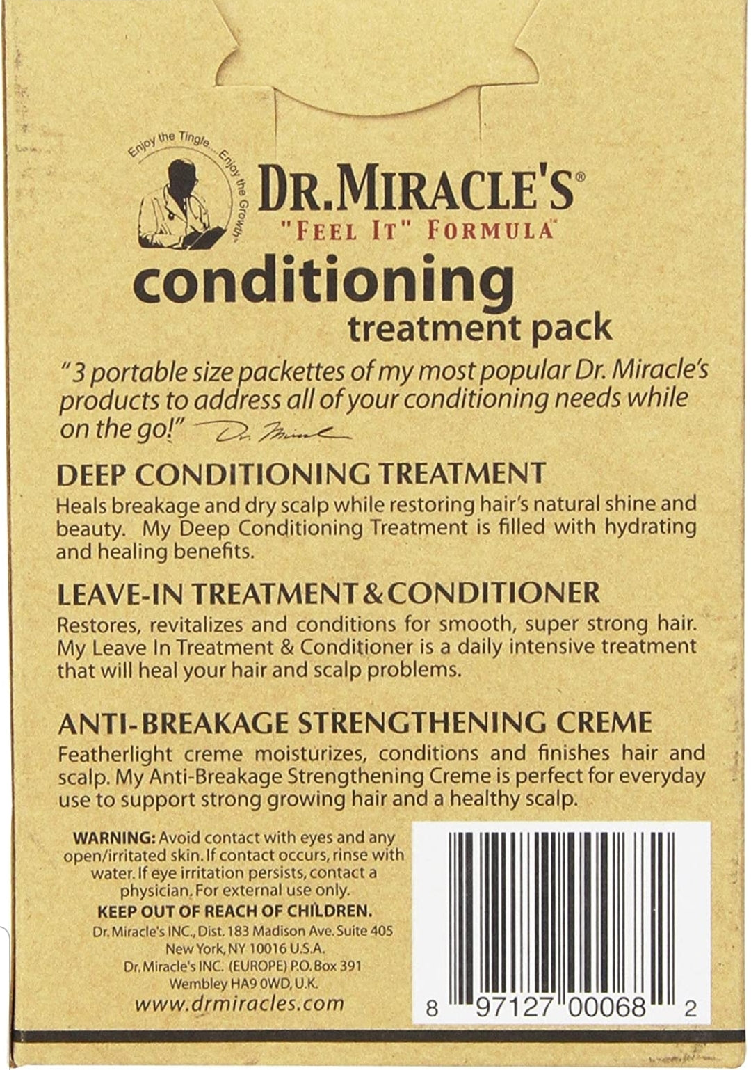 Dr. Miracle- Dee Conditioning Treatment Pack