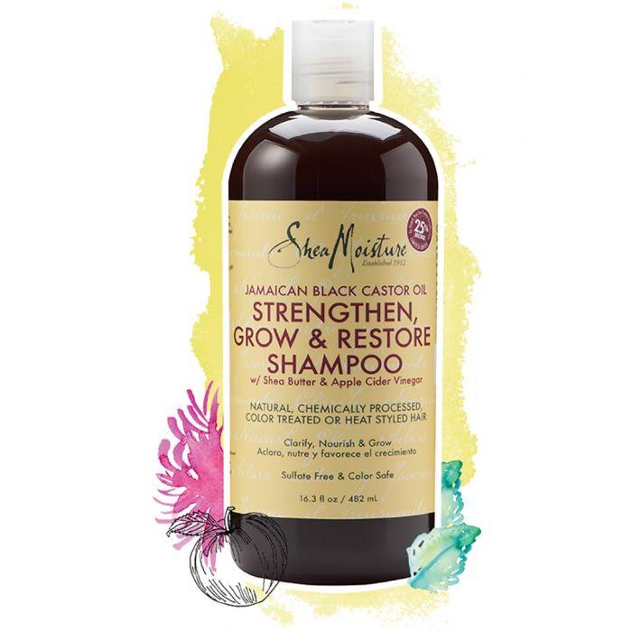 Shea Moisture Jamaican Black Caster Oil Strength & Restore Shampoo and Conditioner